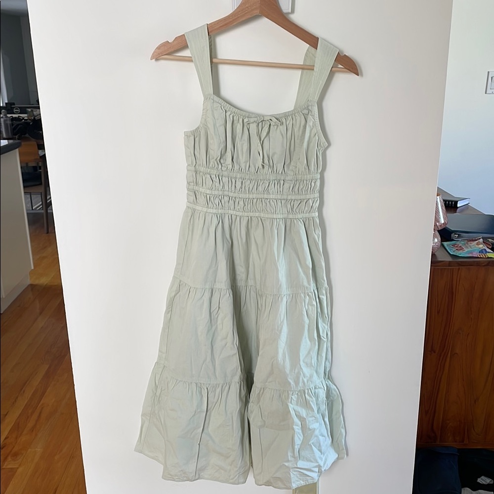 Sunday Best Mint Green Gathered Dress